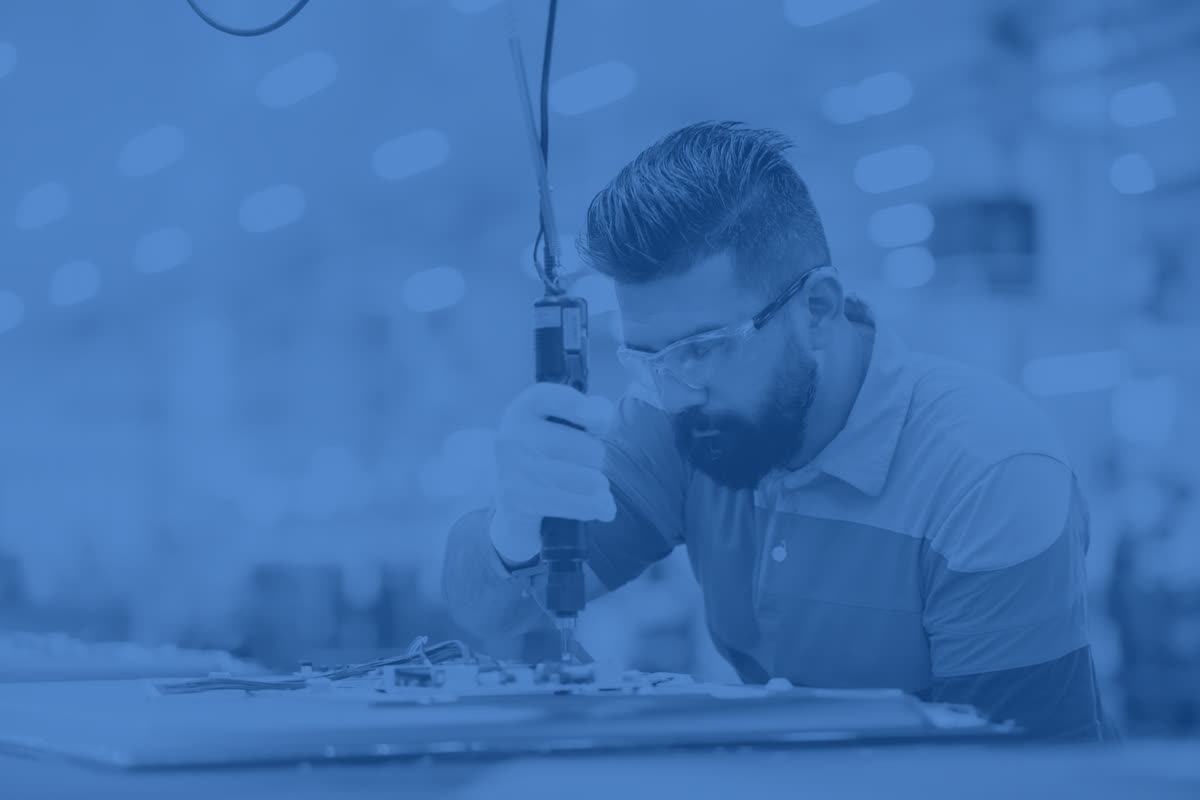 Inspeção técnica de equipamento industrial