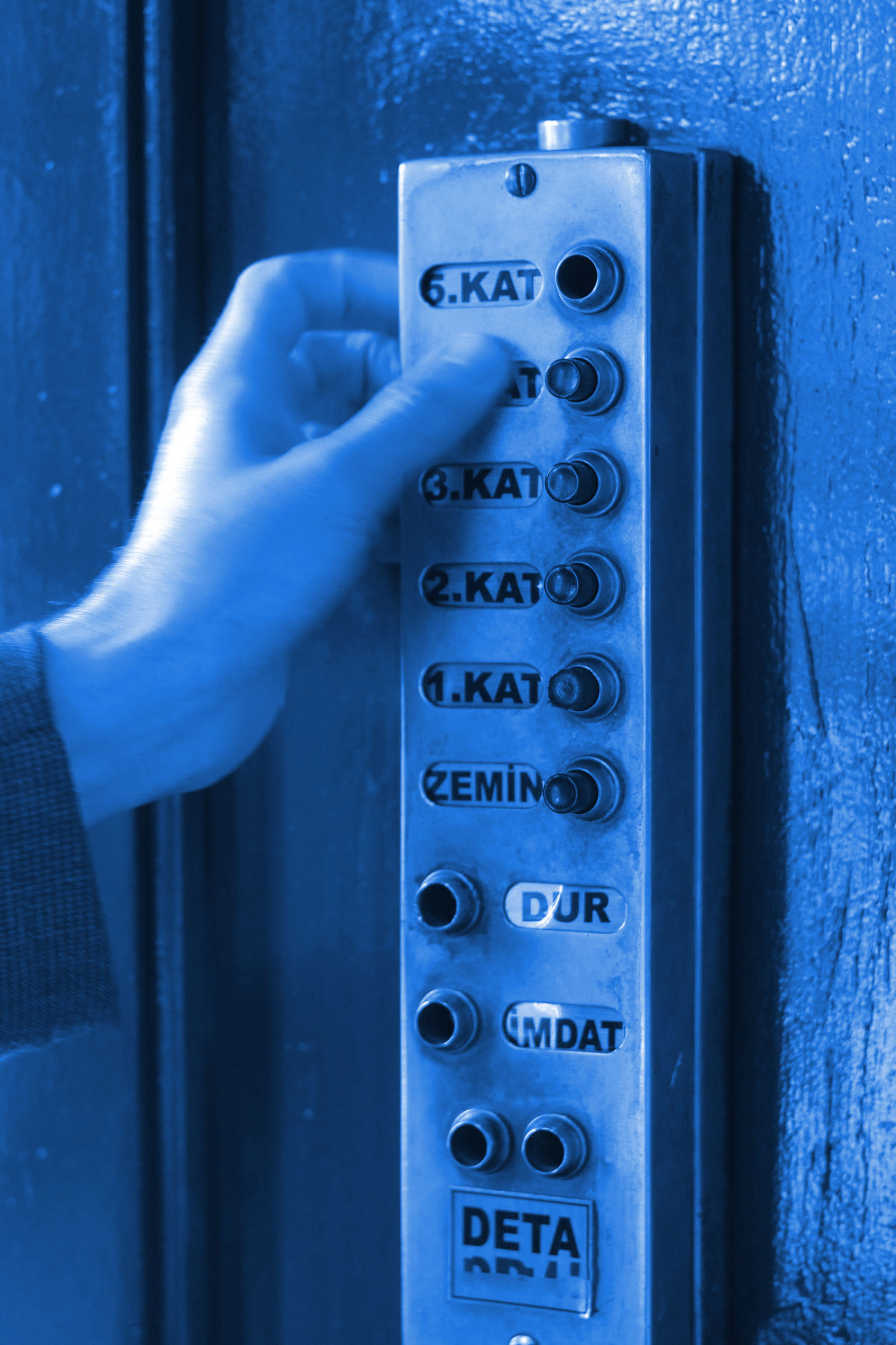 Painel de controle de elevador